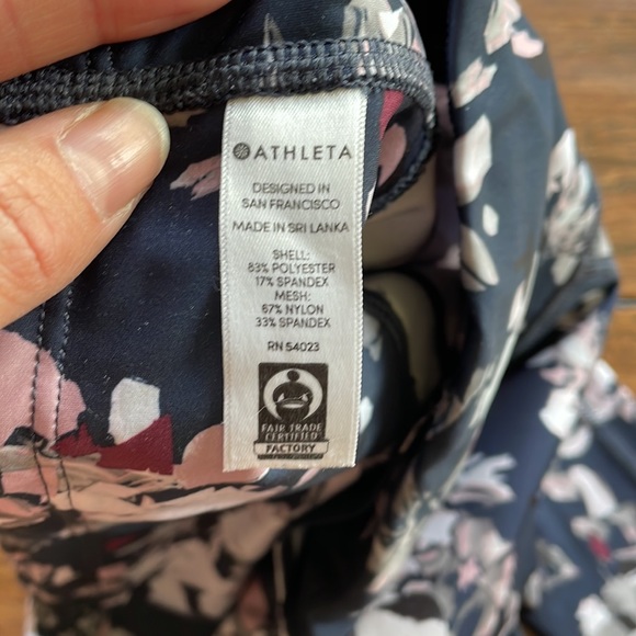 Athleta challenge bloom leggings in midnight blue size Small - Picture 4 of 7